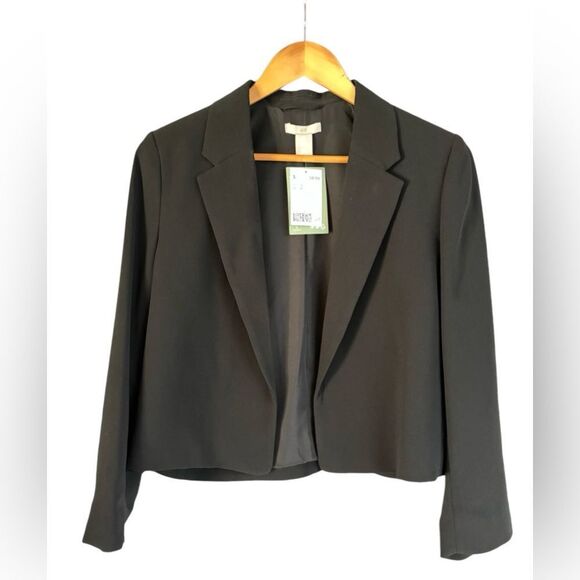 H&M Black Short Jacket Size Small NWT 7 0473 - Picture 7 of 7